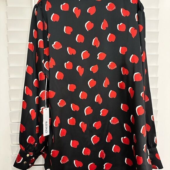 Chico’s SZ 0.5 Long sleeve button up top - Picture 8 of 10